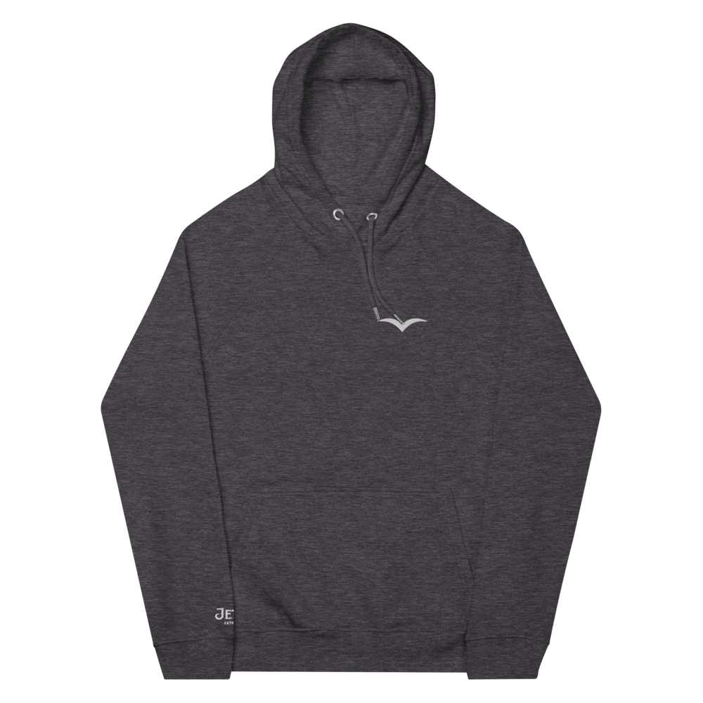 unisex-eco-raglan-hoodie-charcoal-melange-front-684b6803abc92