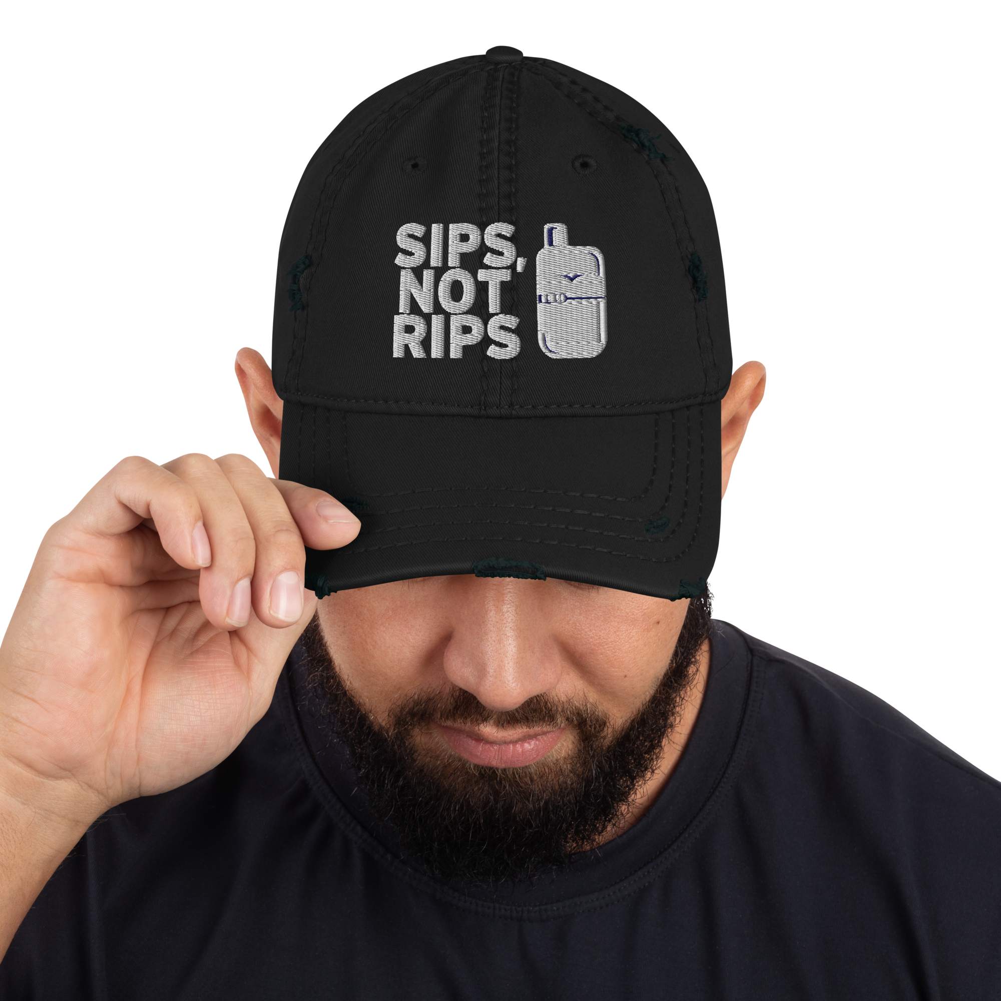 distressed-dad-hat-black-front-684e212c03e3d