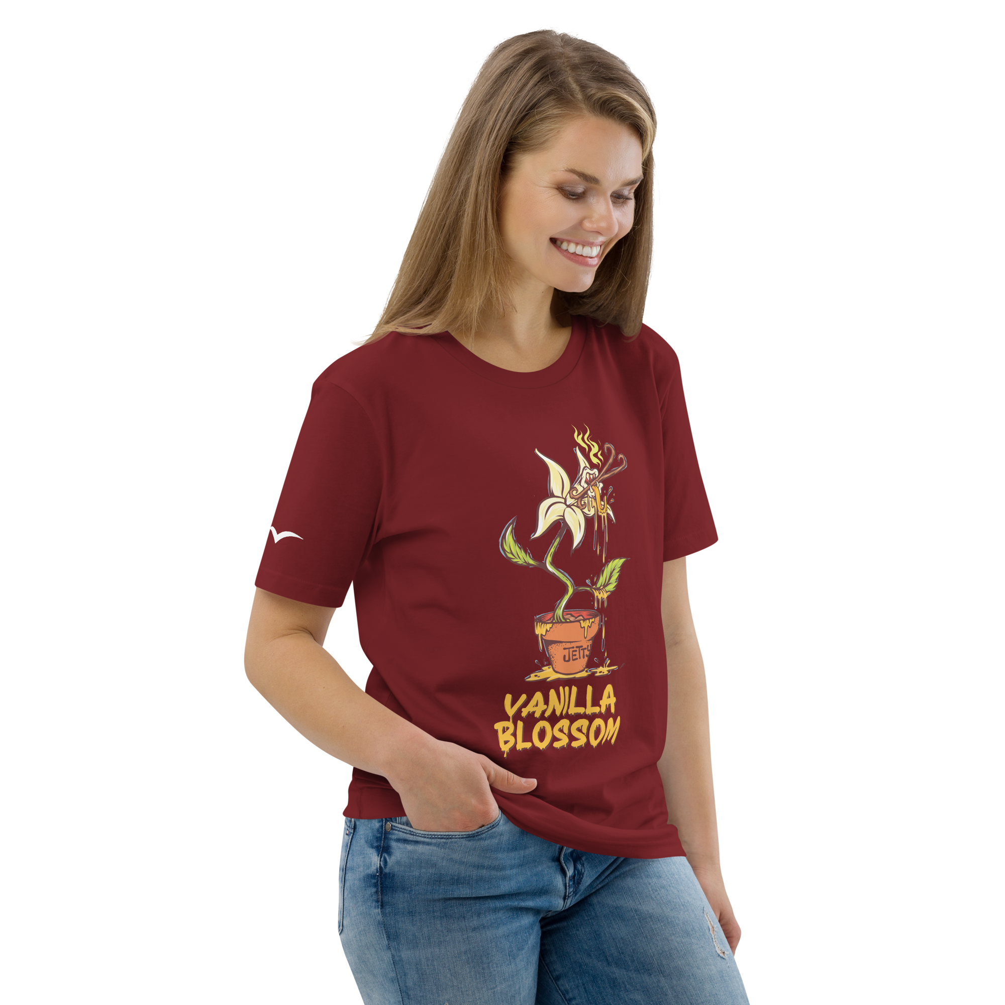 unisex-organic-cotton-t-shirt-burgundy-right-front-685f986b1359b
