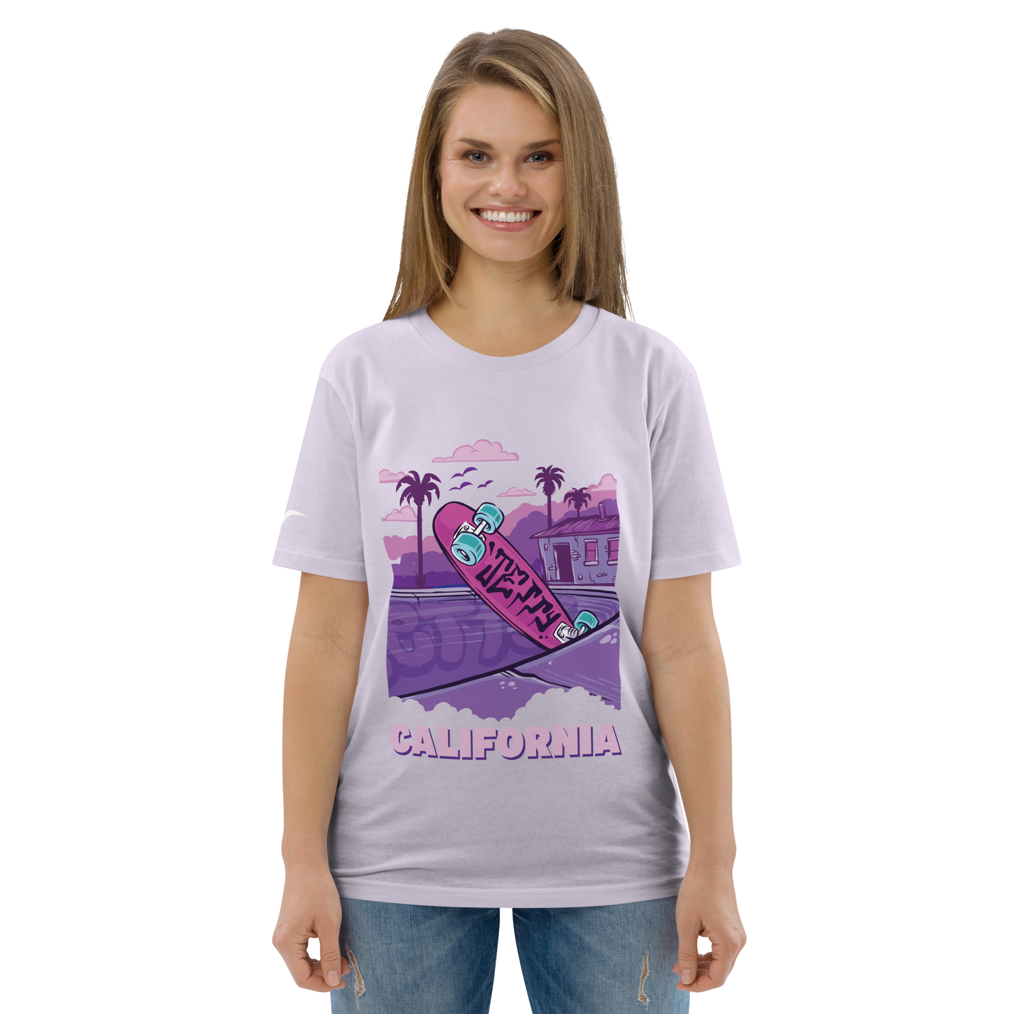 unisex-organic-cotton-t-shirt-lavender-front-6858d7e62c599