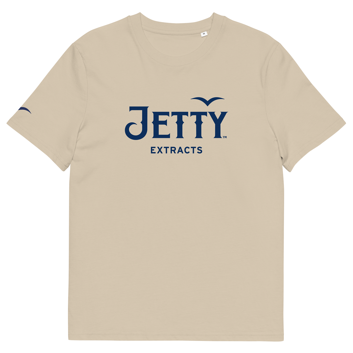 Jetty Extracts weed shirt in beige — unisex 420 graphic tee