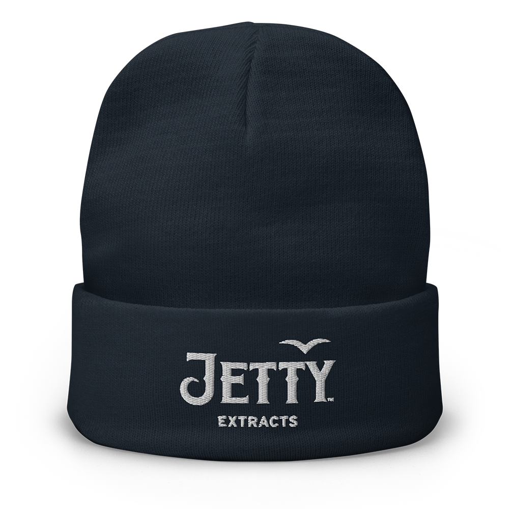 Person wearing the Comfy 420 Beanie, showcasing its snug fit and casual 420 style